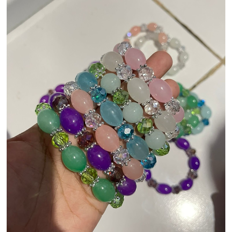 COD-GELANG BATU GIOK PERMATA DEWASA gelang viral gelang cantik