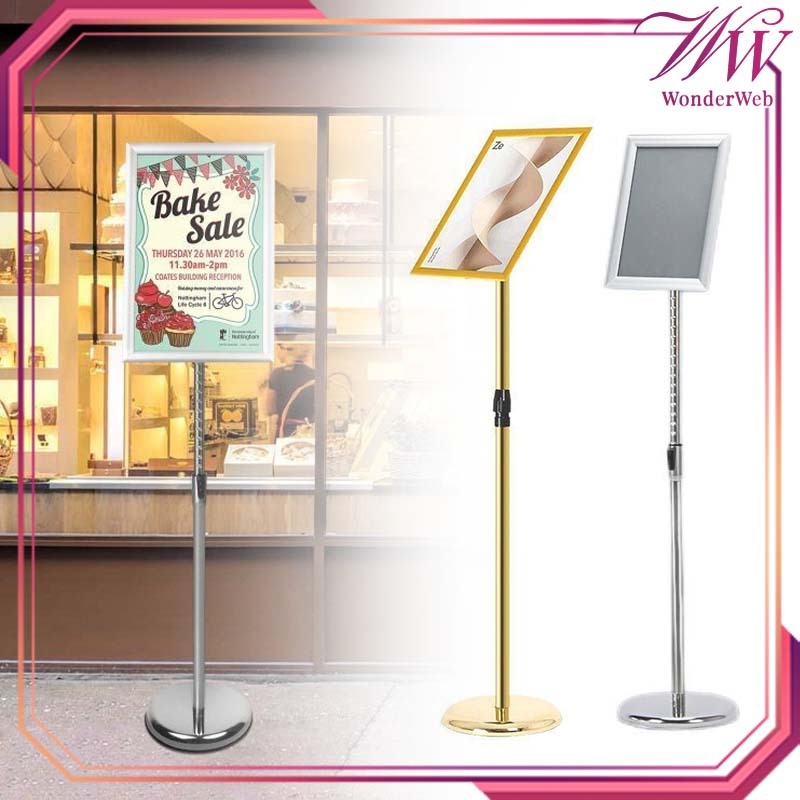 Frame Display Promo A4/A3 Standing Sign Frame Telescopic Standing Frame Wedding Standing Welcome Sig