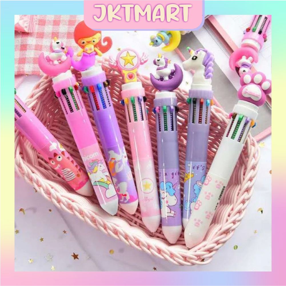

⭐ JKTMART ⭐ bulpen 10 warna bermotif lucu/pulpen/pulpen anak anak S106