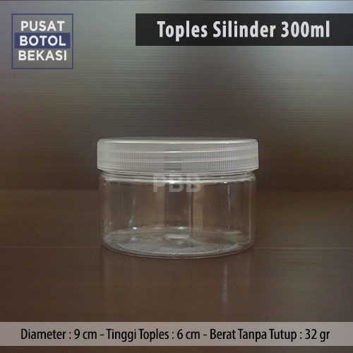 TOPLES PLASTIK 300 ML / JAR SERBAGUNA