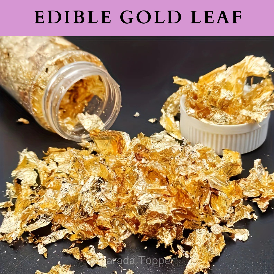 

2 Gram Edible Gold Leaf Kertas Emas Bisa Dimakan / Edible Gold Food Grade