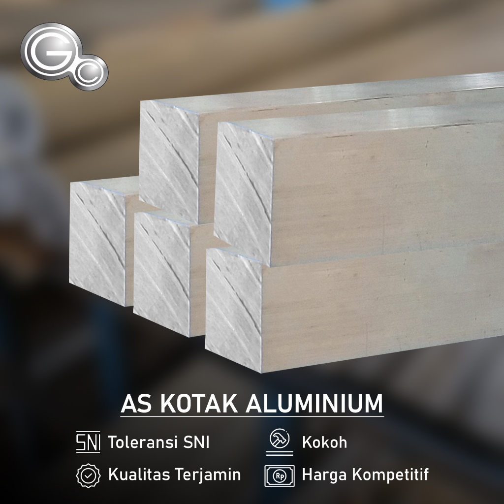 AS ALUMINIUM KOTAK (6061) Panjang 6 Meter - GCI Store