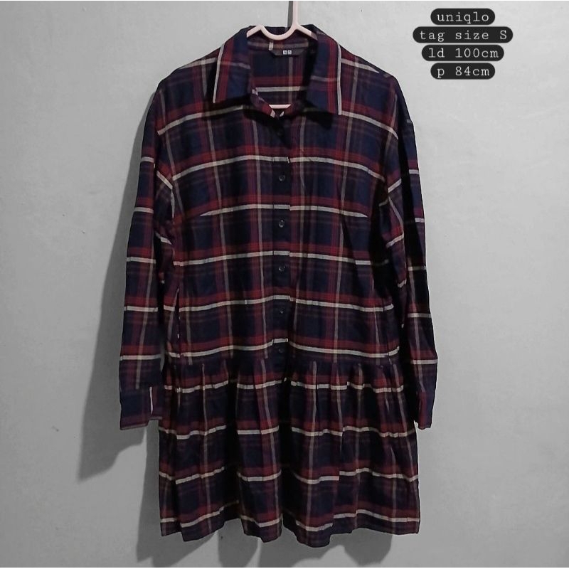 mini dress uniqlo soft flannel