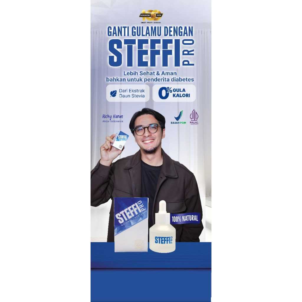 

STEFFI PRO - Pemanis Alami Stevia Tetes 0 Kalori Pengganti Gula Jaga Diet 30ml