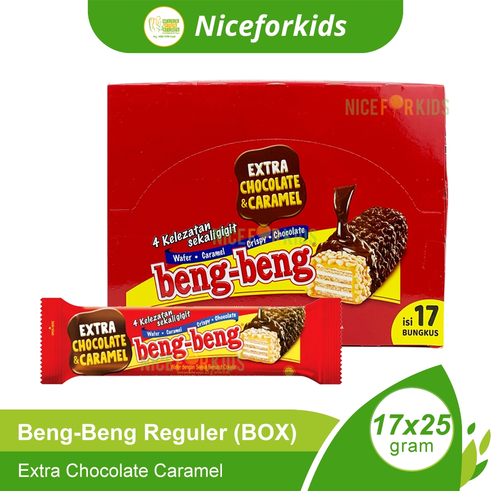 

Beng Beng Chocolate Caramel Box Isi 17x25gr / Wafer Crispy Coklat