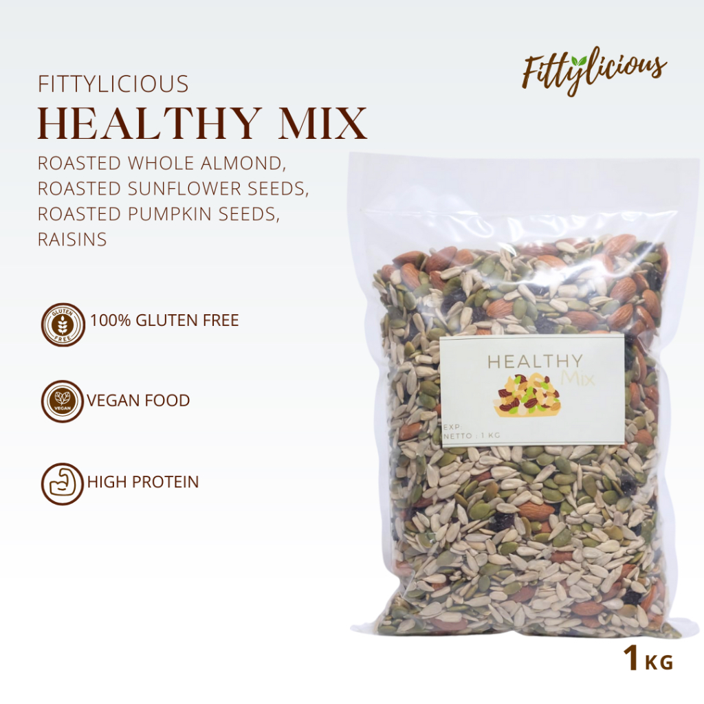 

Fittylicious Healthy Mix 1Kg/ Trail Mix 1kg / Mix Trail 1 Kg