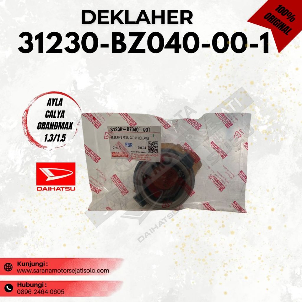 DEKLAHER DAIHATSU 31230-BZ040-00-1