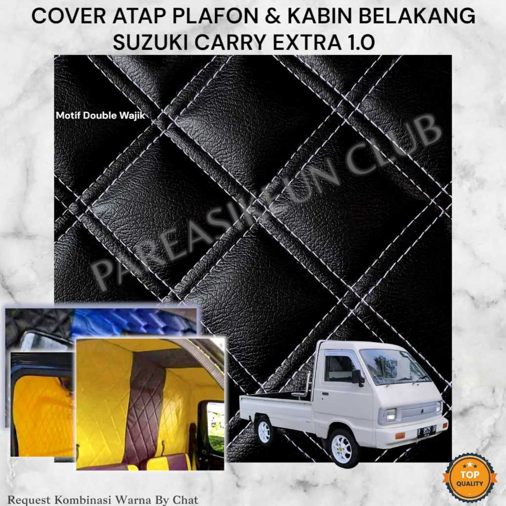 Cover Pelapis Plafon Kabin Carry Extra 1.0 Kulit Variasi Interior Aksesoris Motif Wajik Double