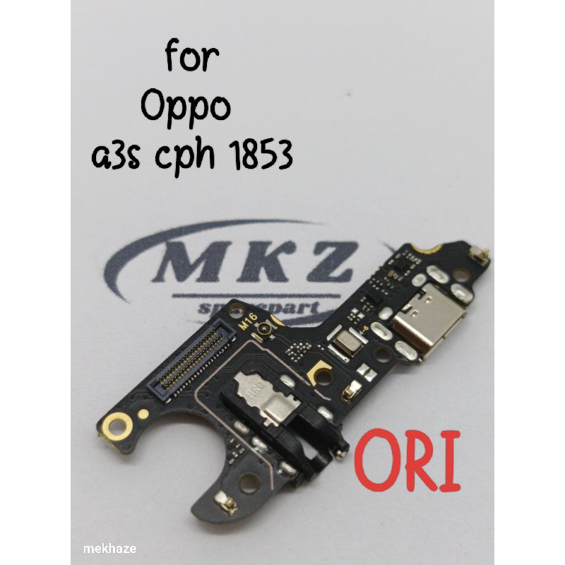 CONNECTOR CHARGER OPPO A3S CPH1853 ORI PAPAN KONEKTOR CAS PCB BOARD OPPO A3S CPH1853