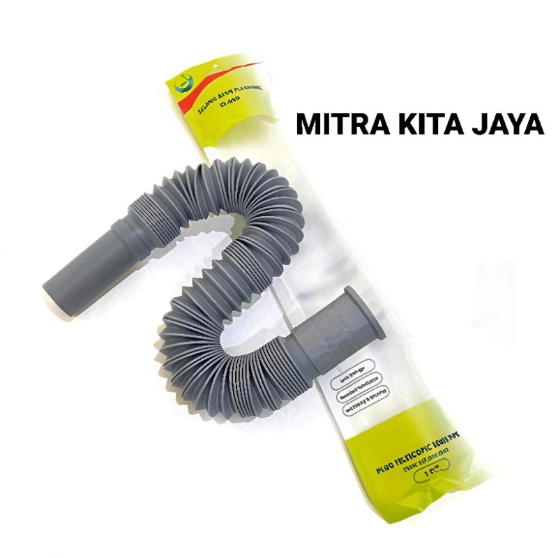 SELANG AFUR WASTAFEL IGM ABU ABU / SELANG TARIK FLEKSIBEL SIFON BAK CUCI PIRING / SELANG FLEKSIBEL T