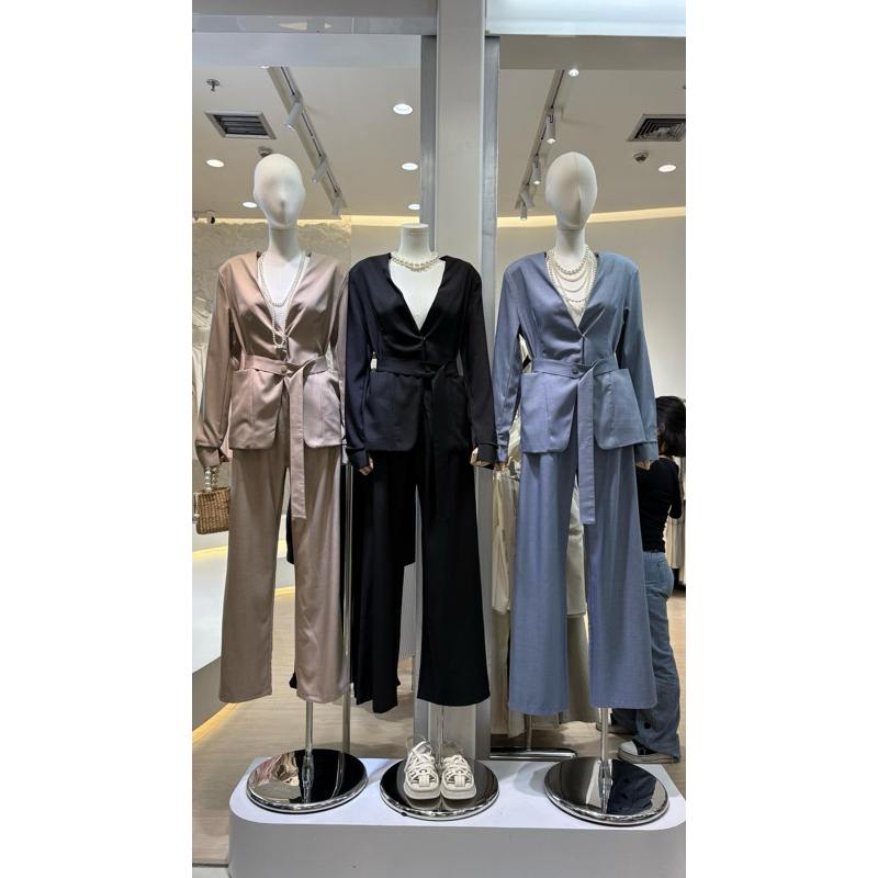 Bunaa One Set Blazer/ Setelan Jas Wanita Premium Original Brand Bangkok