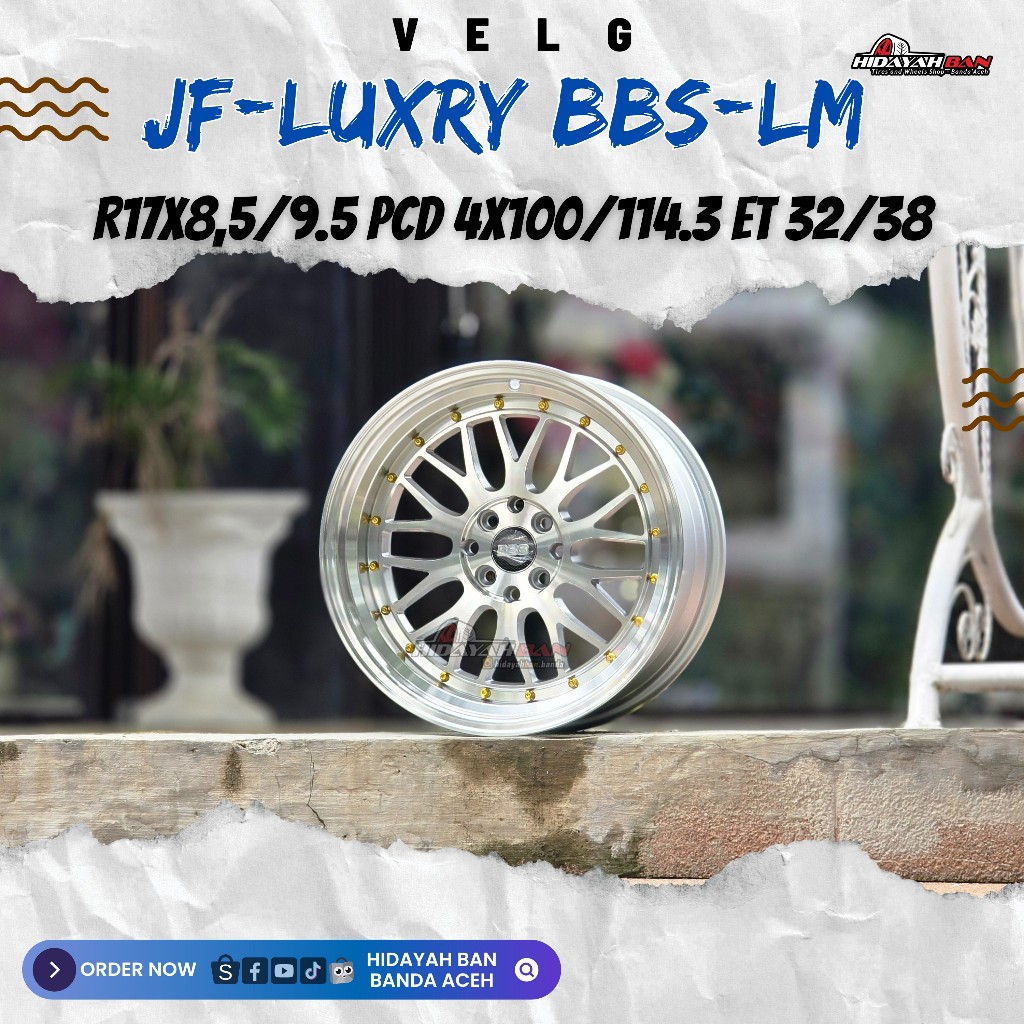 VELG JF-LUXURY BBS-LM RING 17 PCD 4X100/114.3 ET 38