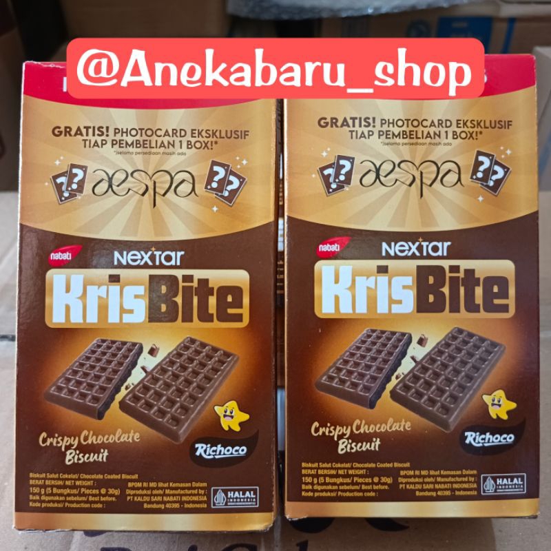 

(1 BOX / 5 PCS ) NABATI NEXTAR KRISBITE Crispy Chocholate Biskuit 30g