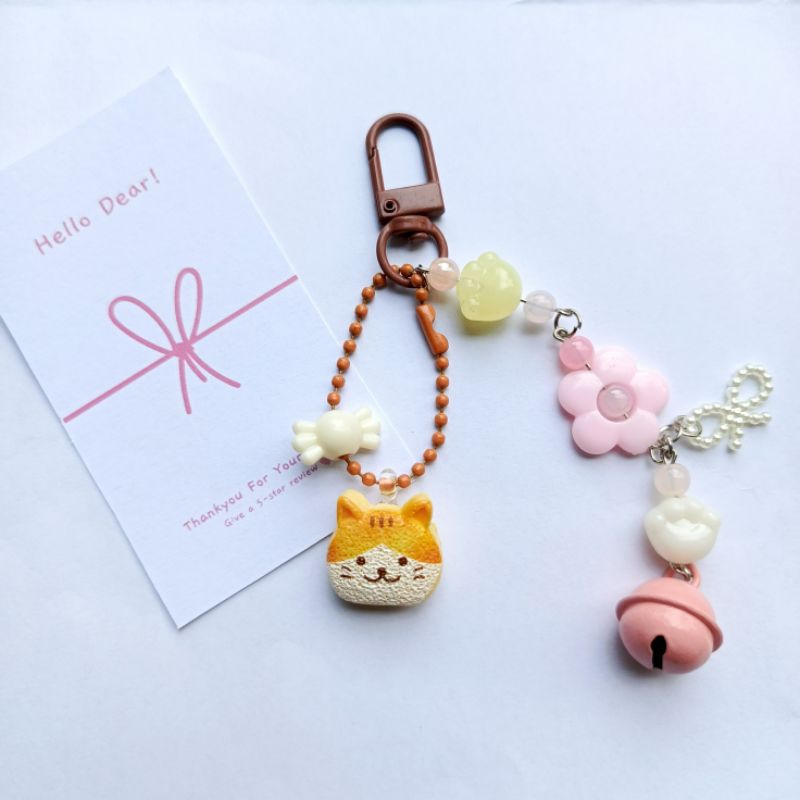 Keychain Karakter Aesthetic/Gantungan Kucing/Strap Phone Cat Mini/Bag Charm