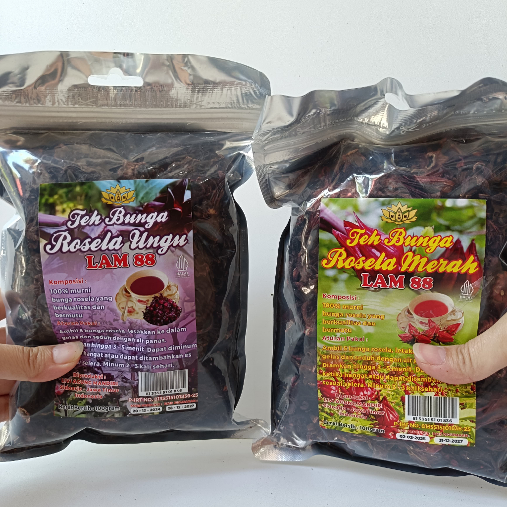 

BELI 5 GRATIS 1! Paket Rosella Merah & Ungu 100gr
