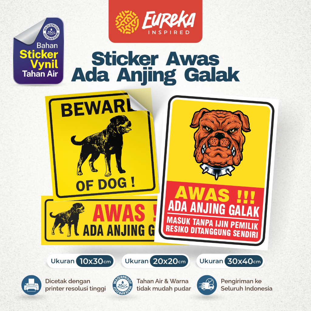 

Sticker Awas Ada Anjing Galak