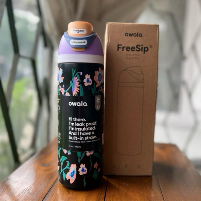 OWALA FREESIP MIDNIGHT GARDEN 24oz 32oz | TUMBLER OWALA ORIGINAL | BOTOL MINUM STAINLESS