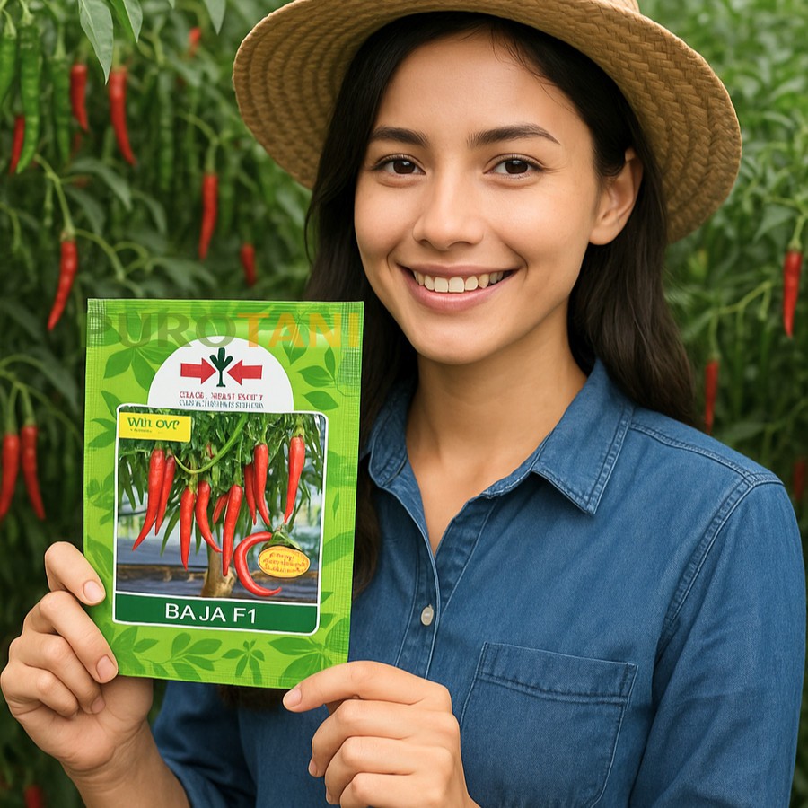 Benih Cabe Merah Baja F1 1500 Butir Panah Merah Cabai Merah Besar