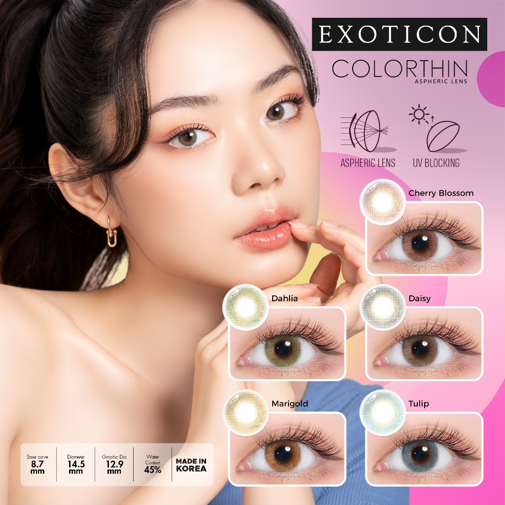 Exoticon Softlens - Colorthin Marigold Soflens Korea Soflen Minus