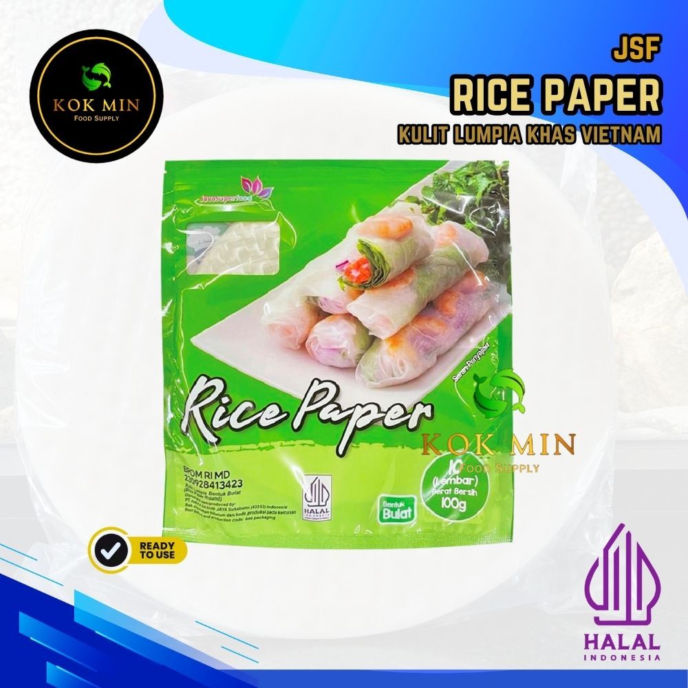 

JSF Rice Paper Round / Kulit Lumpia Bulat Khas Vietnam - 10 lembar (100 gram)