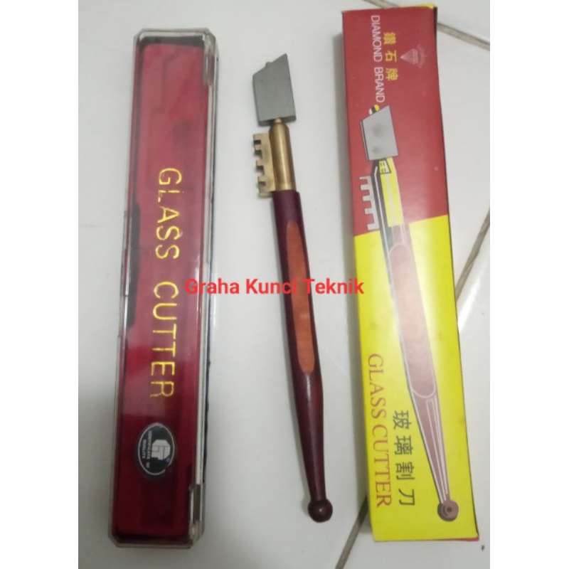 Alat potong kaca Diamond Glass box mika pisau potong kaca