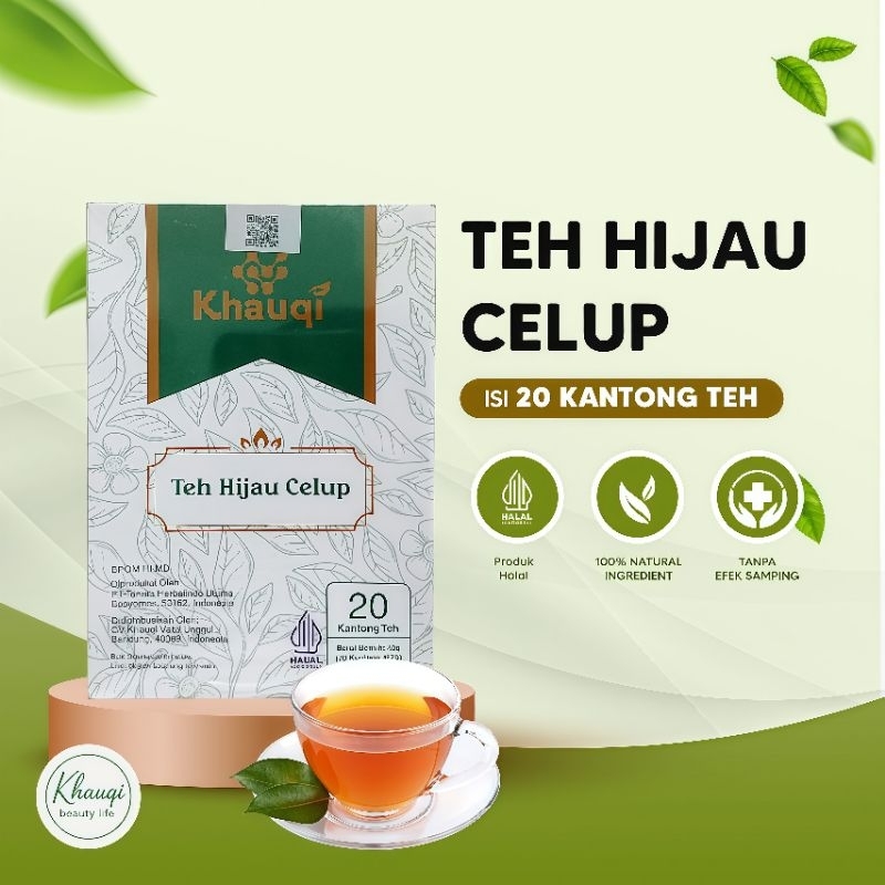

Teh Hijau Detox By Khauqi Minuman Instan Teh Untuk Diet Pelangsing Herbal BPOM & HALAL MUI