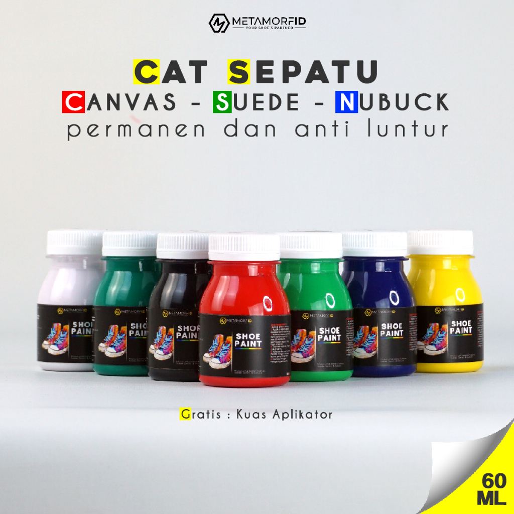 Metamorfid Cat Sepatu Kanvas Suede Nubuck Permanen 60ml