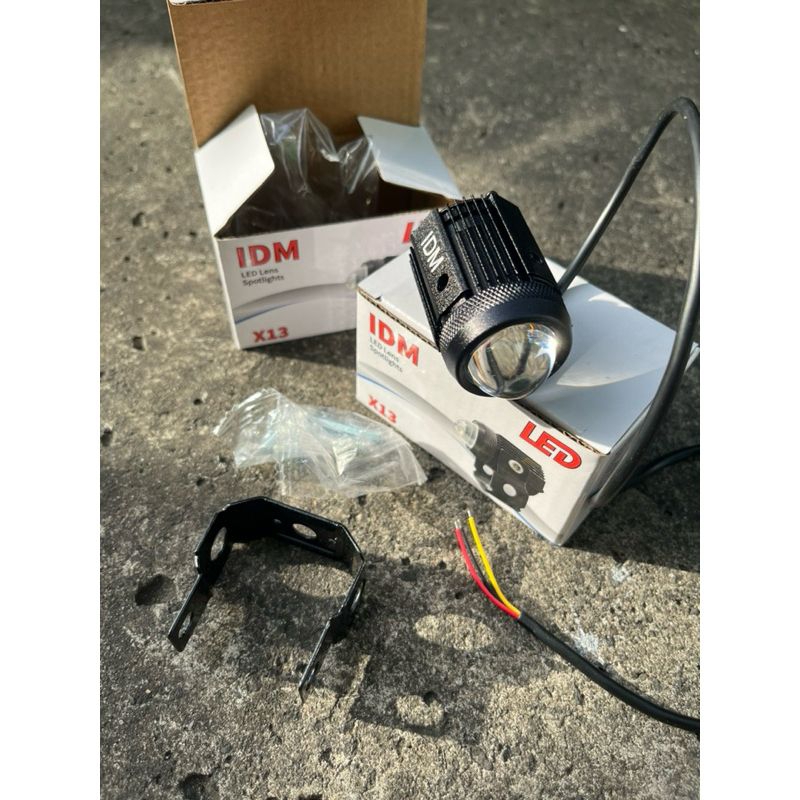 ￼Lampu sorot laser d2 kipas 2 warna Premium mini driving led super terang Lampu tembak laser d2 Mini