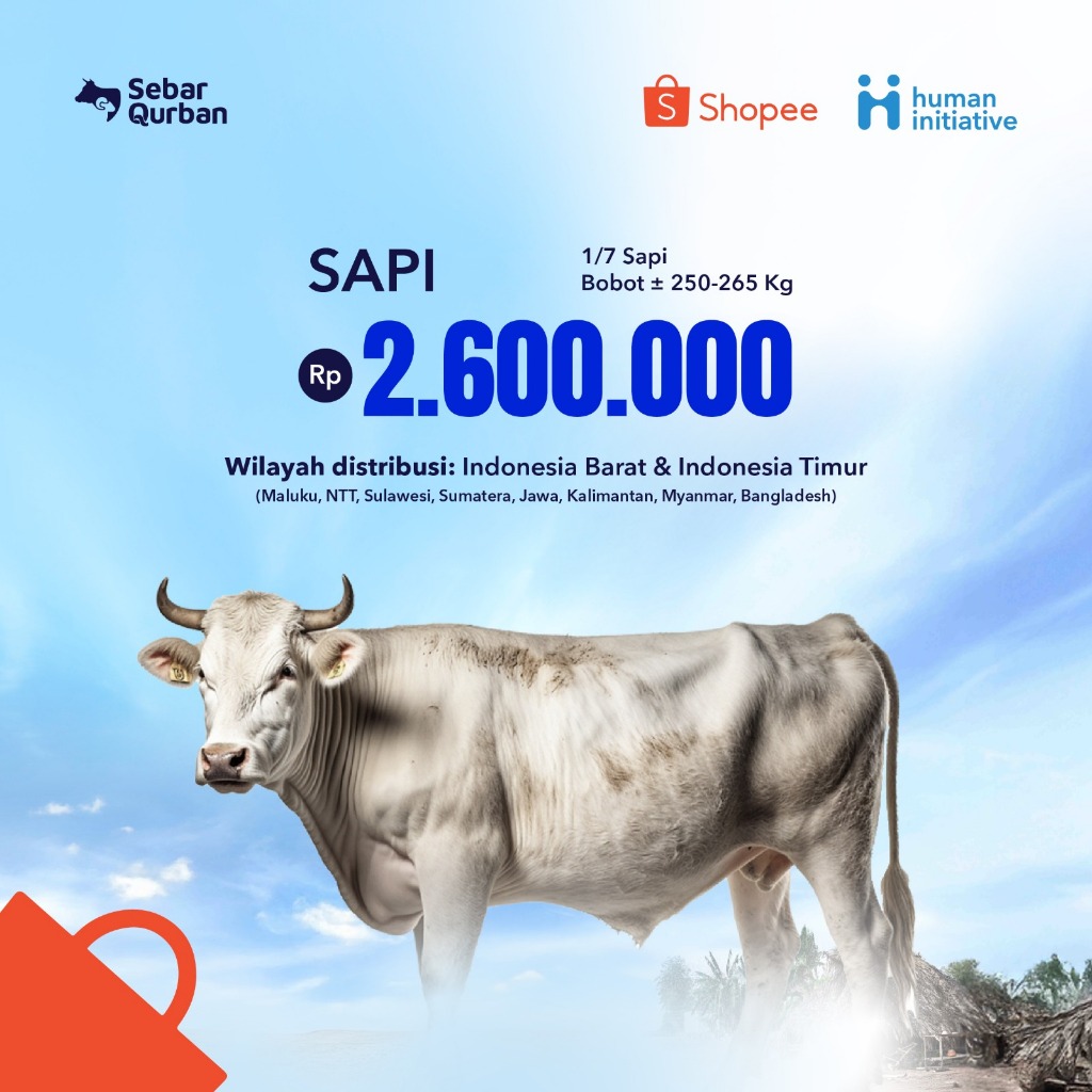 

Qurban Sapi 1/7 Premium - Human Initiative
