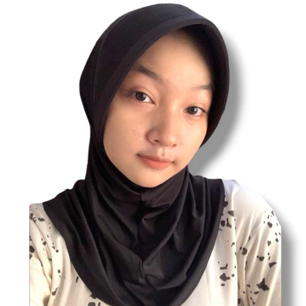 Kerudung Jilbab Sport Pet Tebal Jersey Premium Hijab Sport Pet Besar || Bergo Sport pet tebal || Hij