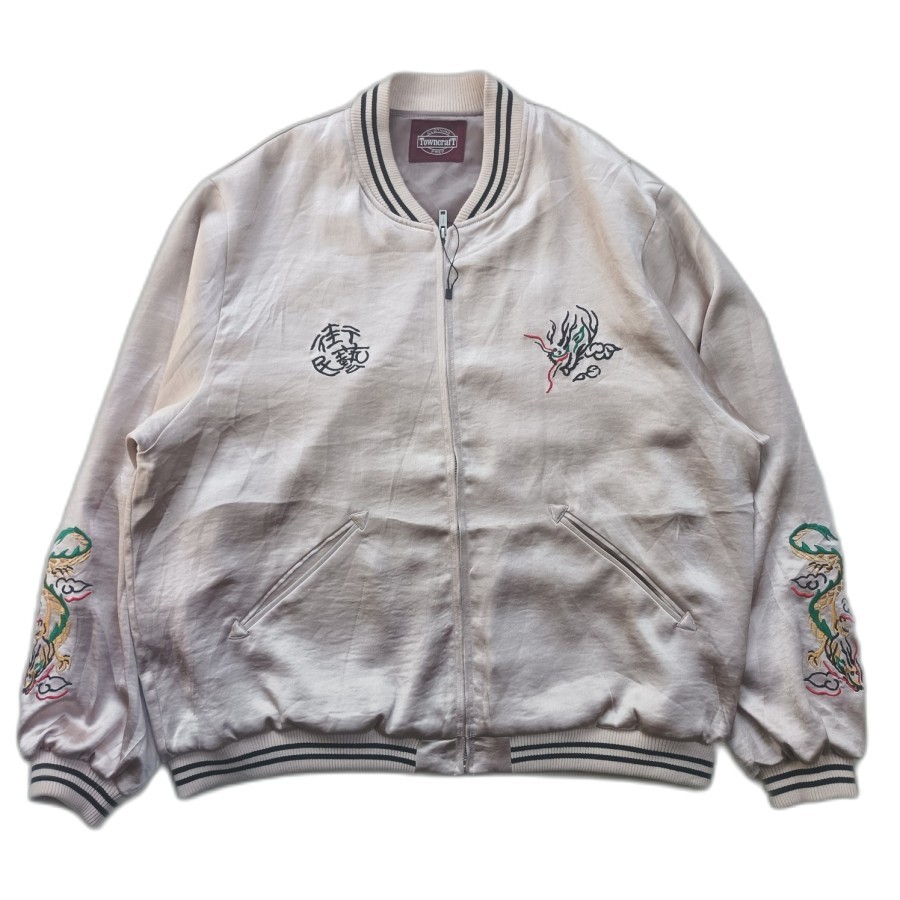 jaket towncraft freakstore japan satin sukajan souvenir jacket
