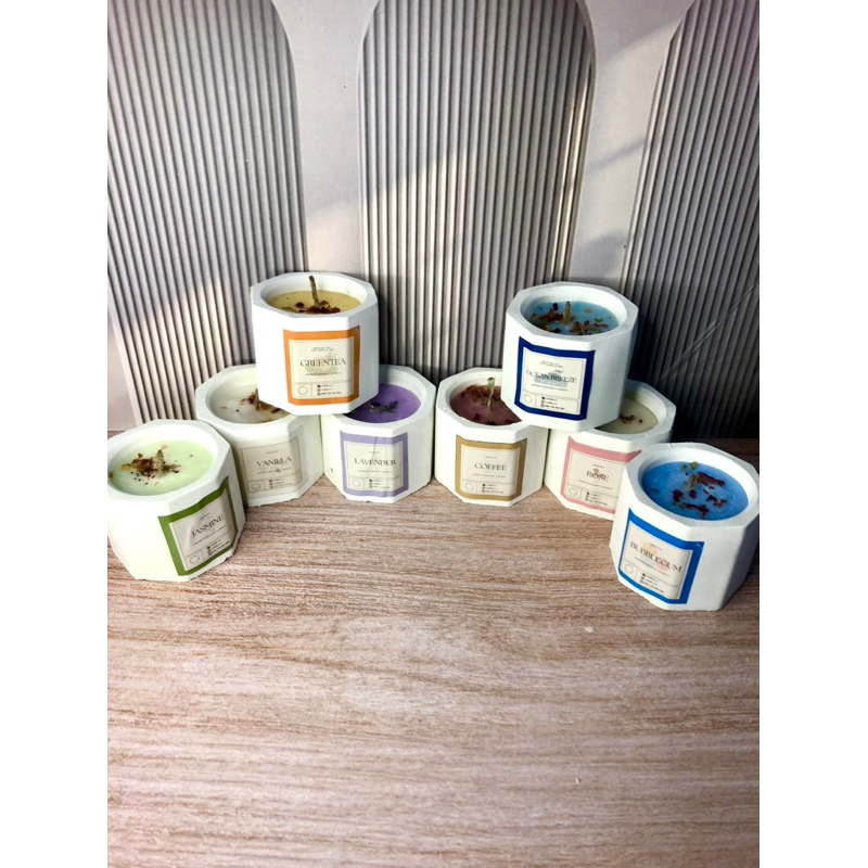 Lilin Aromaterapi Scented Candle Pot [Box+Lilin]