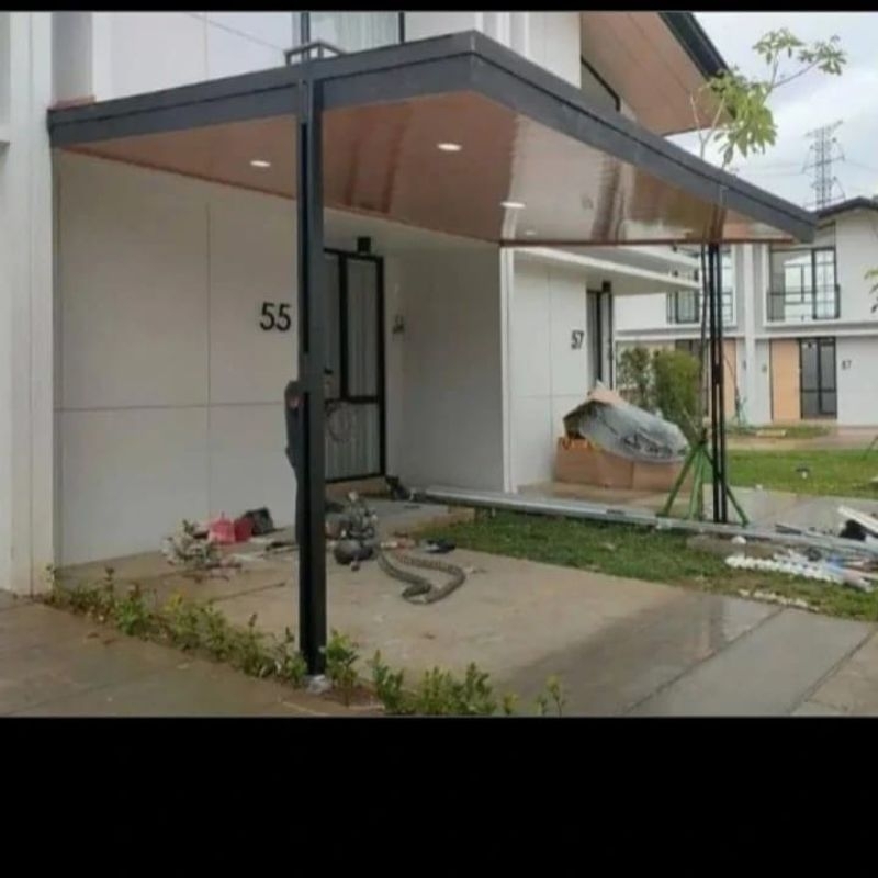 kanopi plafon pvc atap alderon 1layar palfon pvc atap sepandek