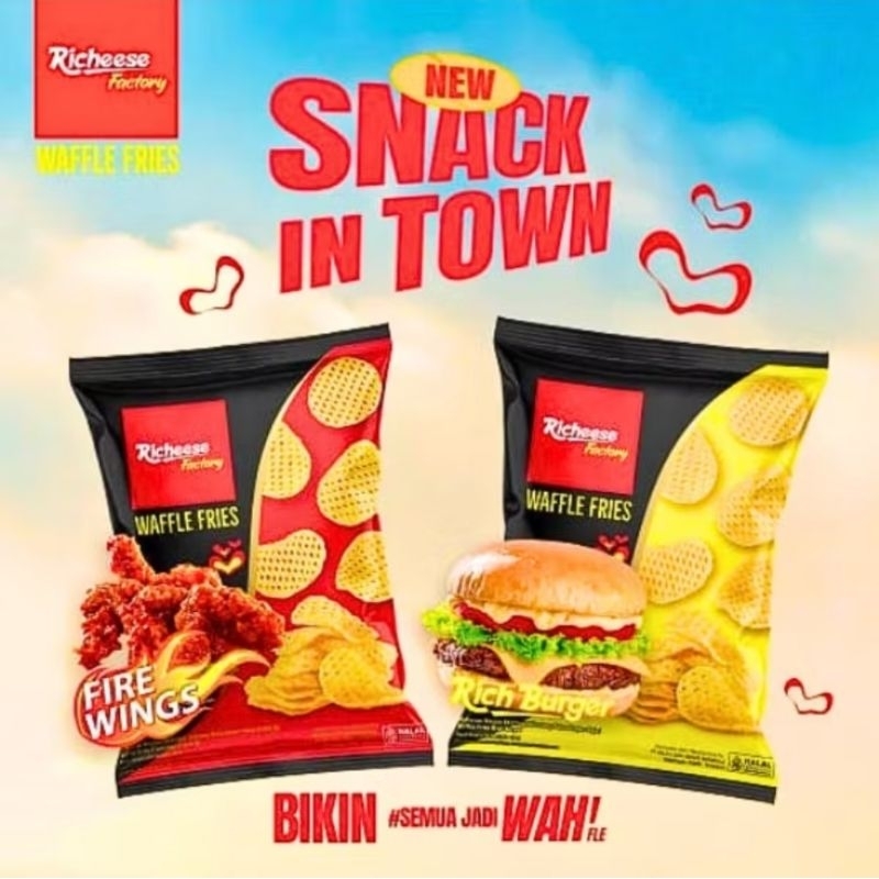 

Richeese Waffle Fries All Varian 1 renceng isi 10pc
