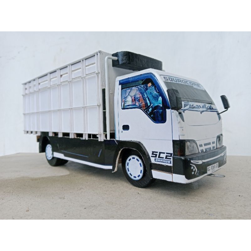 miniatur truk oleng elf macan kiki core SC2