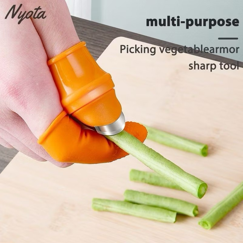 SARUNG JARI Cover Pisau / Sarung Jari Jempol Silikon Cover Pisau Jempol Pemotong Sayur Buahc