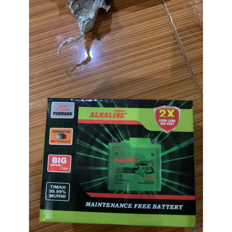 aki motor Alkaline 12v