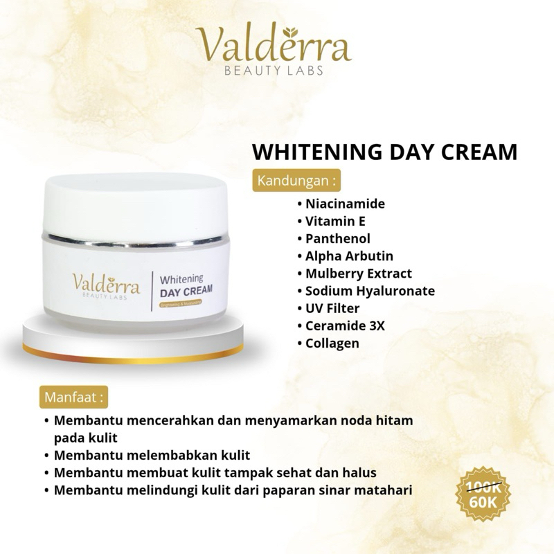VALDERRA Day Cream - Niacinamide & Ceramide 3x