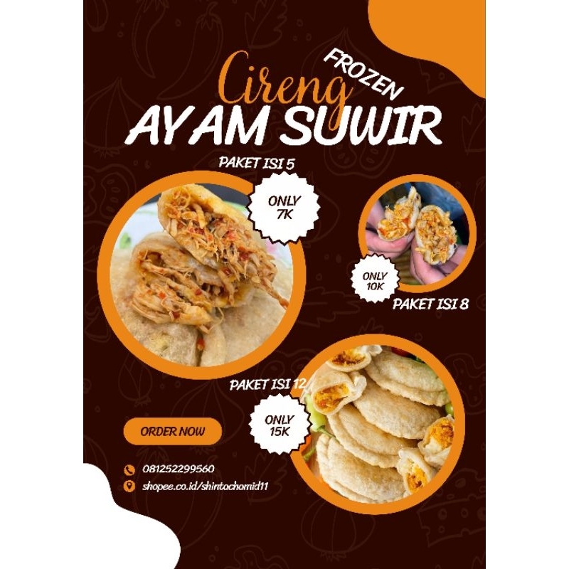 

Cireng Isi Ayam Suwir Frozen