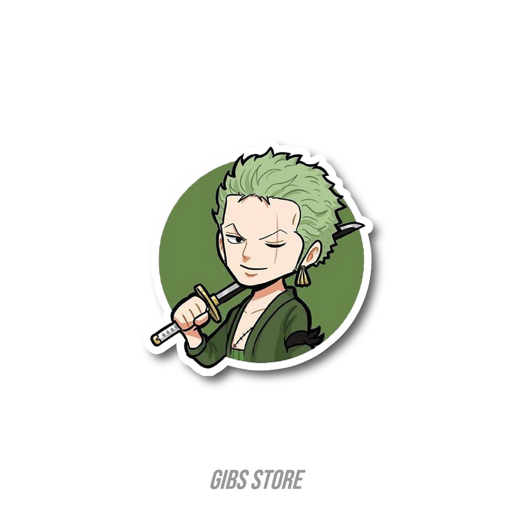 

STICKER SATUAN ONE PIECE RORONOA ZORO (SUDAH TERPOTONG BENTUK)