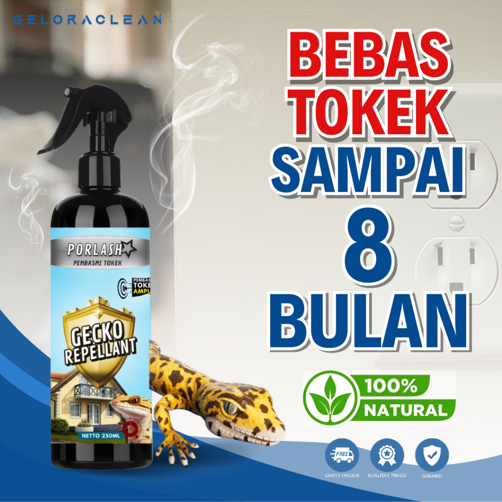 GECKO REPELLANT SPRAY RACUN TOKEK Sekali semprot tokek tewas racun pembasmi tokek
