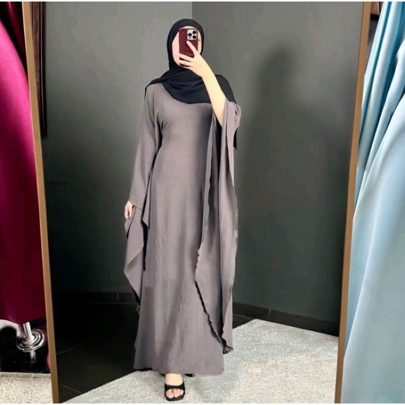 Kaftan mahalini adjust tali dalam kaftan butterfly