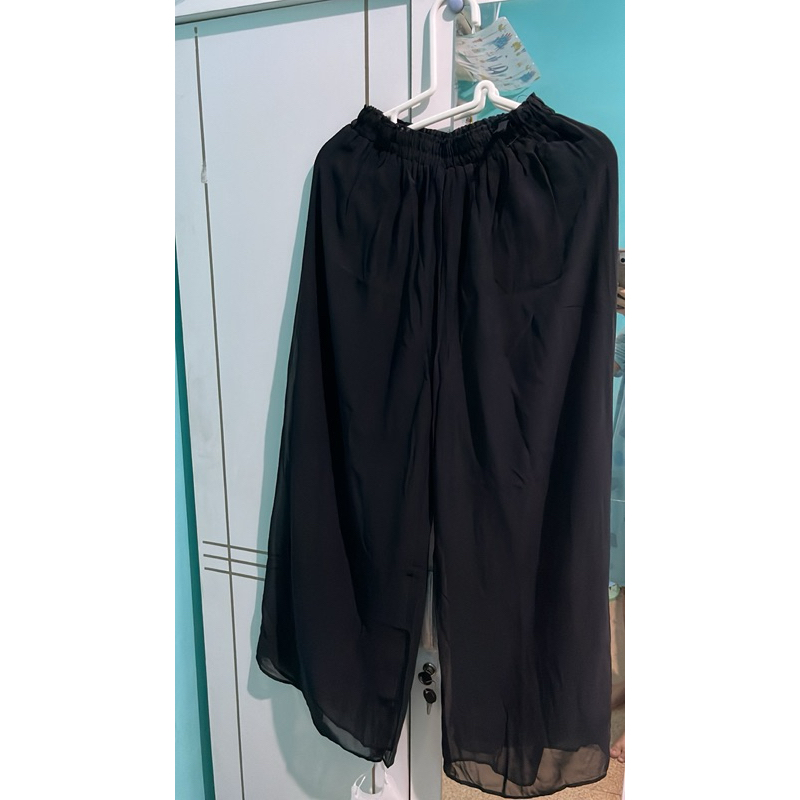 pl celana kulot hitam