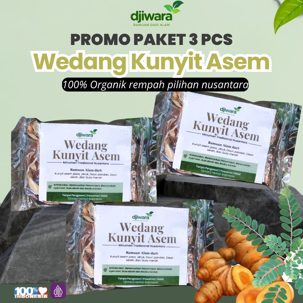 

Djiwara Kunyit asem | Minuman Instan herbal alami dari rempah asli - segar dan menyehatkan