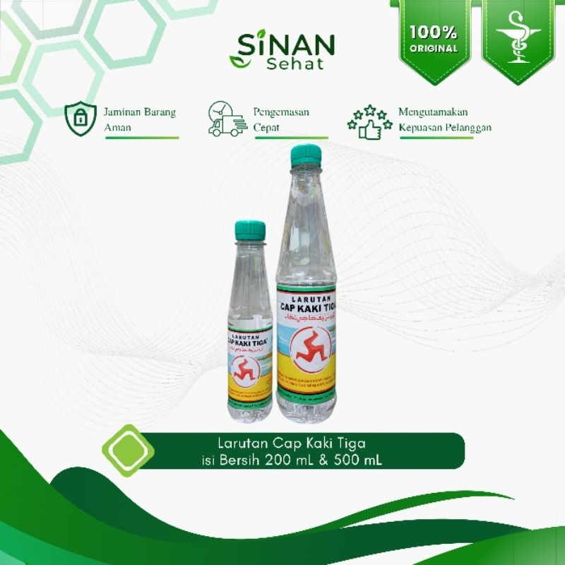 

Apotek Sinan Sehat | LARUTAN KAKI TIGA BOTOL 200ML/500ML - Penyegar Panas Dalam 1 Pcs