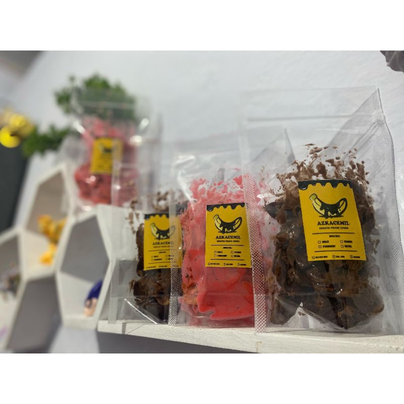 

Keripik pisang coklat lumer paket hemat reseller 10 pcs