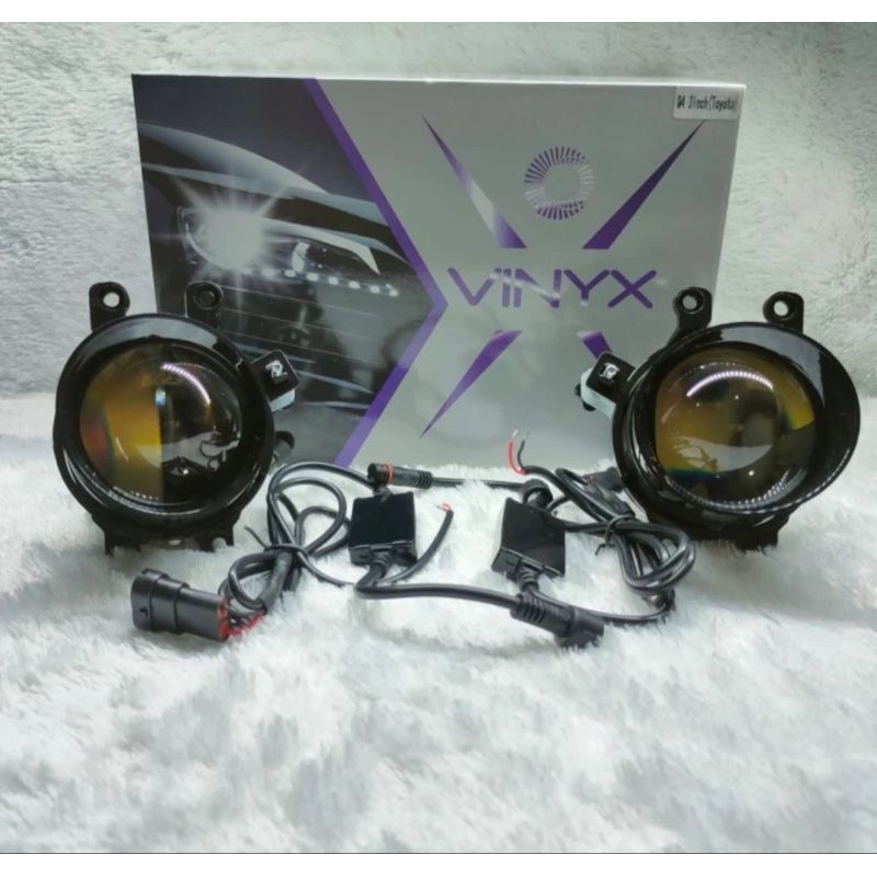 LAMPU FOGLAMP PROJECTOR BILED 3 INCH Q4 VINYX ( 3 WARNA )