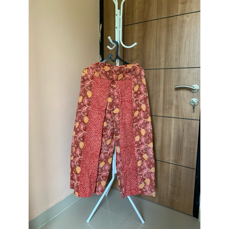 Preloved - Celana kulot rok batik wanita casual formal panjang hijab friendly
