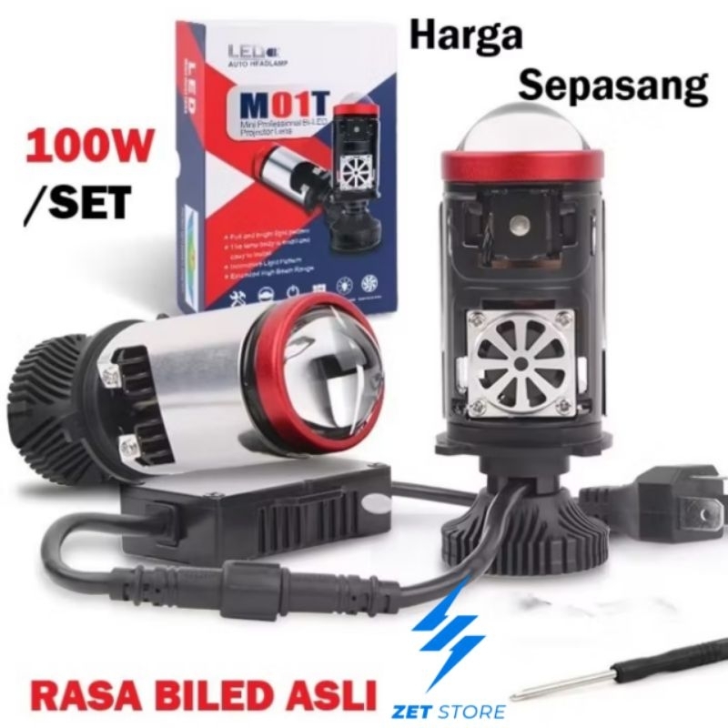 Mini BILED H4 M01T super terang mini projector laser projie H4 tipe apro mobil motor