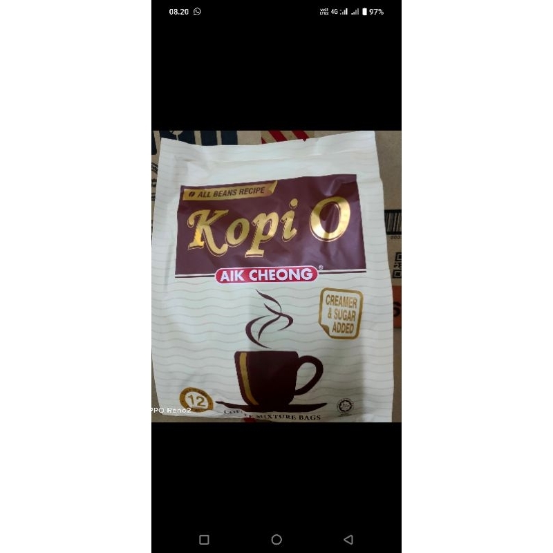 

Aik cheong kopi O 3in1 per dus